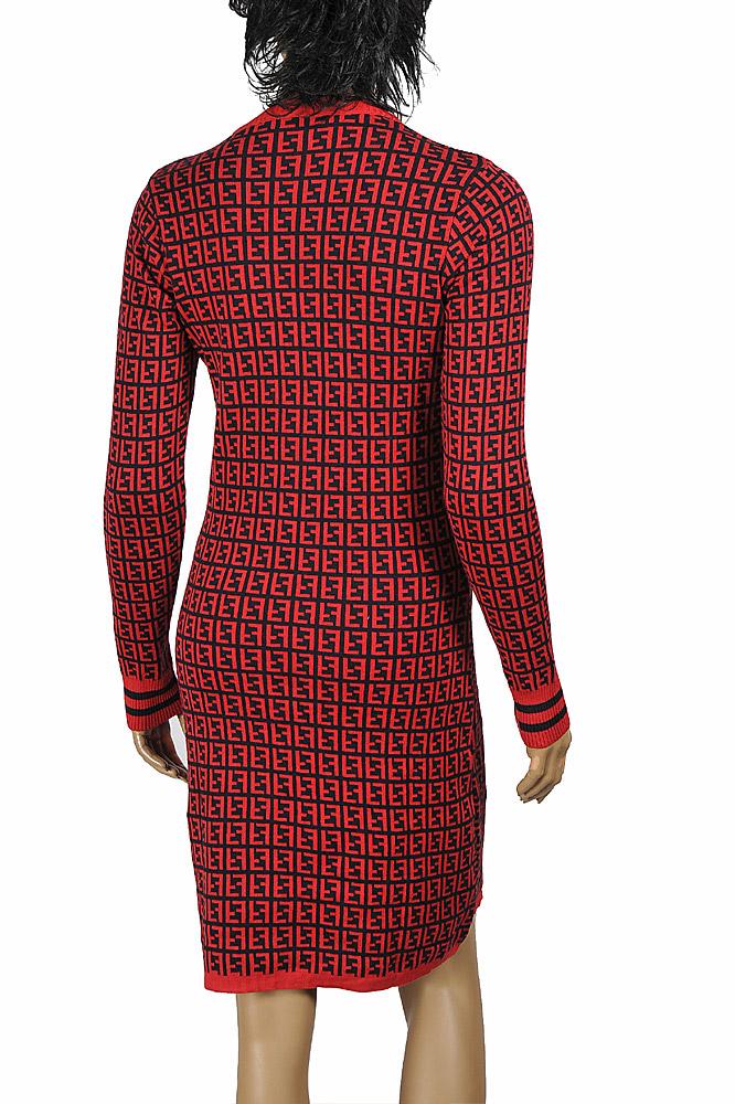 Womens Designer Clothes | FENDI soft knitted long sleeve dress 34
